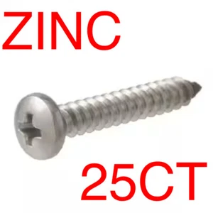 Blechschrauben ~ selbstschneidend ~ verzinkt ~ ALLE ANTRIEBSKÖPFE GRÖßEN ~ 25CT - Bild 1 von 1