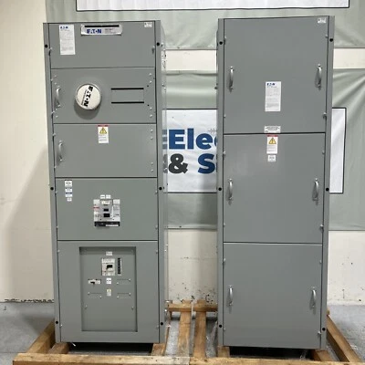 METER MAIN BREAKER Panel 800 Amp 60hz 3 Phase 4 Wire 208/120v W Pull Section - Image 1 of 4