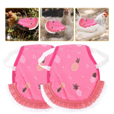 2 Piezas Chaleco Aves Pollo para Gallinas Protección Ropa Delantal Foto 1 de 4
