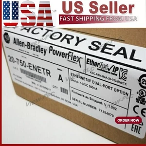 AB 20-750-ENETR PowerFlex 750 2-P ENet/IP Module New Sealed US Free Tax - Picture 1 of 3