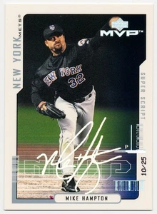 2000 Upper Deck MVP Super Script MIKE HAMPTON Silver Holofoil Rare Mets SP #/25 - Picture 1 of 1