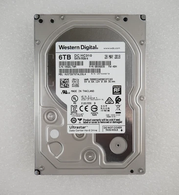 Western Digital DC HC310 HUS726T6TALE6L4 6TB 7.2K 6Gbps SATA 3.5" Hard Drive - Image 1 of 4