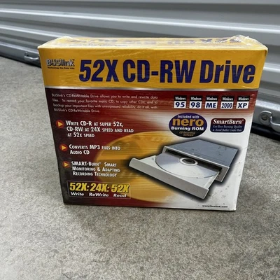 BUSLink 52X 24X 52X CD-RW Drive XP 95 98 ME 2000 XP Nero - Image 1 of 4