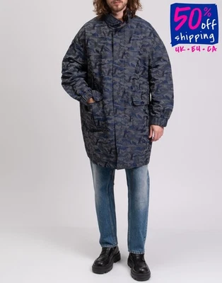 PVP €790 EMPORIO ARMANI Chaqueta Jacquard Grande EU48 US38 M Camuflaje Cremallera Foto 1 de 4