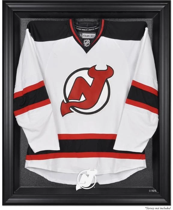New Jersey Devils Black Framed Logo Jersey Display Case - Image 1 of 1