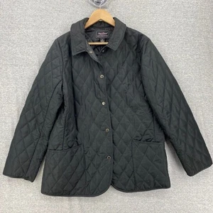 Steve & Barry's Coat Womens Extra Large Black Quilted Outfitters Snap Up Pockets - Picture 1 of 11