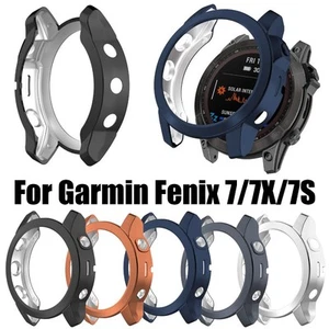 Shell TPU Plating Case Protective Skin Watch Frame For Garmin Fenix 7/7X/7S - Zdjęcie 1 z 20