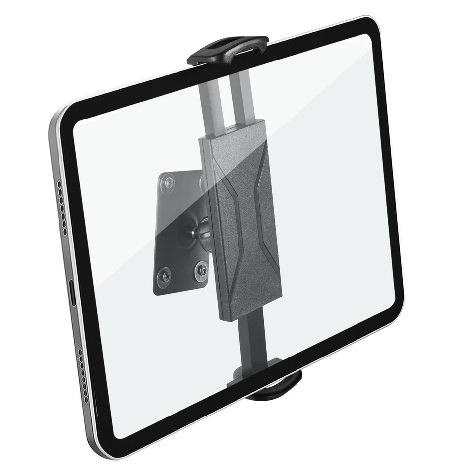 Universal Tablet Wall Mount, 360° Adjustable Aluminum iPad Holder for 4.7-14" - Image 1 of 4