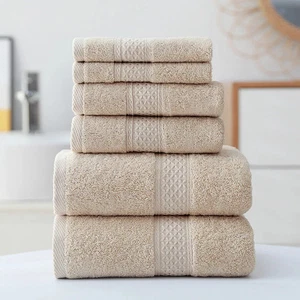 3pcs Cotton Towel Set Ultra Soft Includes 1 Bath Towel 1 Hand Towel 1 Washcloth - Picture 1 of 14