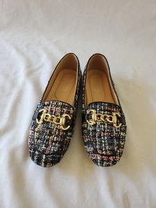 SPRING STEP PATRIZIA CHANELLO TWEED LOAFERS SLIP ONS SHOES WOMENS SZ 6.5 - Picture 1 of 3
