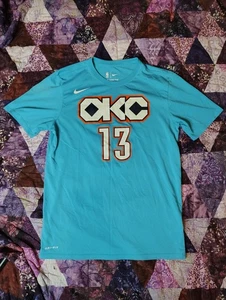 Nike Oklahoma Thunder Paul George T-Shirt Herren Small blau #13 Basketball - Bild 1 von 6
