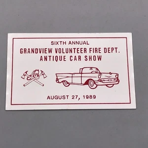 Grandview Pennsylvania Antique Car Show Metal Plate Badge 1989 - Bild 1 von 2