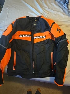 Scorpion Mesh Motorcycle Jacket Eddy Black Men's XL - Picture 1 of 4