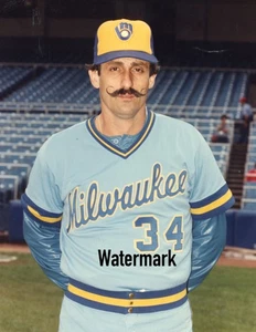 Rollie Fingers Brewers HOFer PROFESSIONAL 8x10 "TYPE 1" PHOTO "KODAK PAPER" - Picture 1 of 2