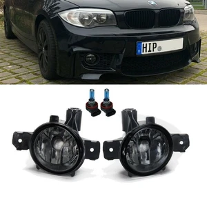 Klarglas Nebelscheinwerfer Smoke Schwarz für BMW E81 E82 E87 E88 X1 E84 X5 E70 - Bild 1 von 4