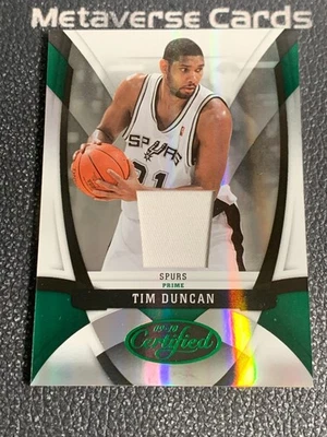 2009-10 帕尼尼认证 Tim Duncan 镜子翡翠材料 Prime 5/5 — 第 1/2 张图片