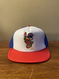 Vintage 1984 McDonalds USA Olympics Sam the Eagle Snapback Hat Cap - Picture 1 of 4