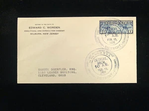 MI DETROIT FEB 15 1926 COVER #C7 FIRST FLIGHT CHICAGO TO CLEVELAND - Picture 1 of 2