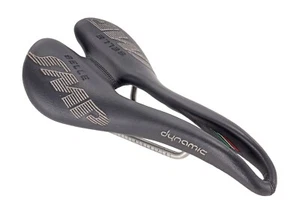 Selle SMP Dynamic Road Bike Saddle 138mm BLACK 7 x 7mm AISI Steel Cutaway Italy - Picture 1 of 5