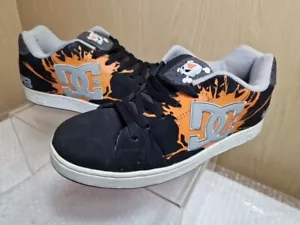 Zapatillas deportivas Ken Block 43 Pure DC de cuero negro y naranja muy raras para hombre talla 9” - Imagen 1 de 12