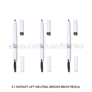 3 Pack / E.L.F. 21722 Neutral Brown Instant Lift Brow Dual Pencil Fine Combs