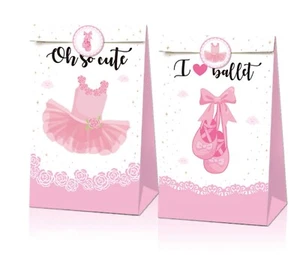 Ballett Partytüten Ballerina Gastgeschenk Tasche Tanz Pic n Mix Candy Blockboden Luxus - Bild 1 von 6