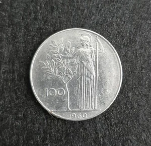 1960 Italy 100 Lire Coin KM 96.1 - Picture 1 of 6