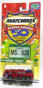 MK Matchbox - 2001 Across America - #20 - Fire Engine - Red - Mississippi - Picture 1 of 3