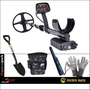 METAL DETECTOR GOLDEN MASK GM 4WD PRO PINPOINTER EMPOTEC PALA MARSUPIO GUANTI - Foto 1 di 6