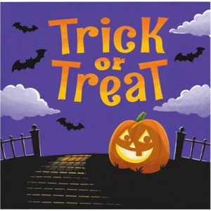 Haunted Mansion Trick Treat Pumpkin Halloween 16 Ct Beverage Napkins - Picture 1 of 2
