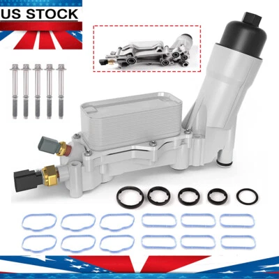 Engine Oil Cooler Filter Housing Assembly For Dodge Chrysler Jeep 2011-2016 3.6L - Image 1 of 4