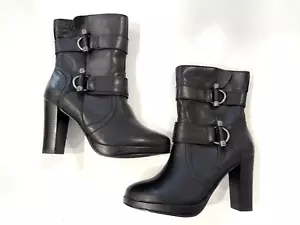 Harley Davidson Marissa Platform Heel Biker Boots Size 6.5 Women's - Picture 1 of 13