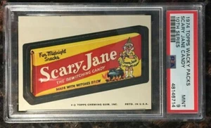 1974 Topps Wacky Packages Scary Jane Candy 10th Series PSA 9 MINT Non-sport Card - Picture 1 of 1