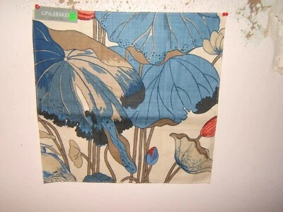 G P & J Baker, Nympheus Linen, Water Lilies, Various Sizes and Colors - Image 1 of 4