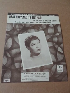 Pearl Bailey - What Happened To To The Hair On The Head Of The.... sheet music - Picture 1 of 1