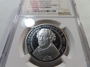 Z17 Germany 2012-A Silver €10 Frederick the Great NGC PROOF-69 UCAM