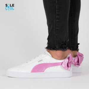 Puma Basket Bow Patent Jr Pink WEISS Schuhe 367621-02 - Bild 1 von 12