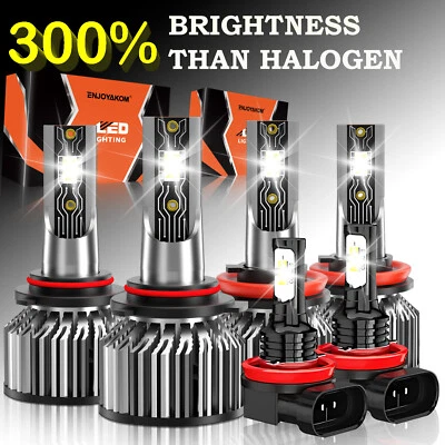 Para Saturn Outlook 2007-2010 6x LED Faro Bombilla Luz Antiniebla haz Alto y Bajo Blanco Foto 1 de 4