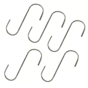 (5) 5" Steel S-Hooks For Various Household and Yard & Garden Applications - Picture 1 of 5