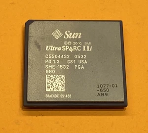 Sun 527-1077 650MHz UltraSPARC IIi CPU Module W/370-5202 CPU Heatsink/Fan SB150 - Picture 1 of 17