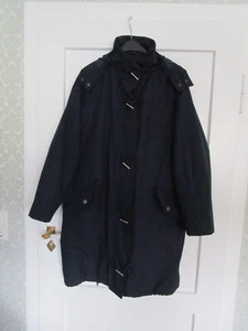 RED GREEN Damen Regen Jacke mit Kapuze gefüttert Blau Gr. XL Übergangsjacke - Bild 1 von 17