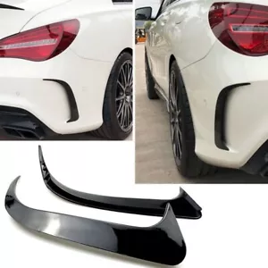 ✅ Aero Flaps Rear For Cla C117 W117 AMG Look Gloss Black New - Picture 1 of 1