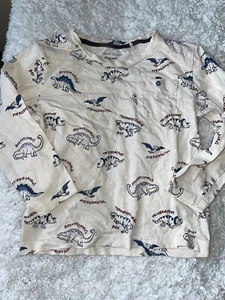 Craft + Flow Knitwear Boys Sz. 5 Dinosaur Themed Long Sleeved Tee. Cute, Fun - Picture 1 of 8