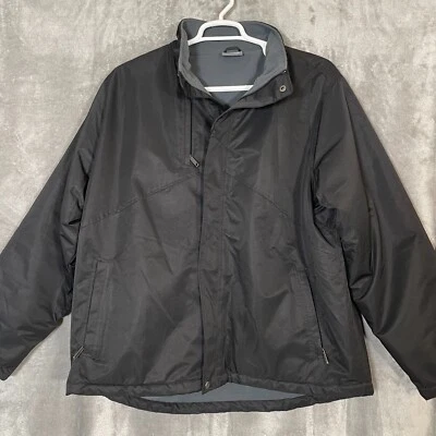 Chaqueta cortavientos Zorrel cremallera completa para hombre talla XL negra forrada bolsillos en el cuello falso Foto 1 de 4