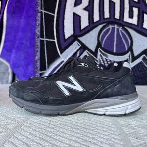 Talla 12 - Zapatillas retro New Balance 990V5 negras plateadas hechas en EE. UU. U990BL4 - Imagen 1 de 11