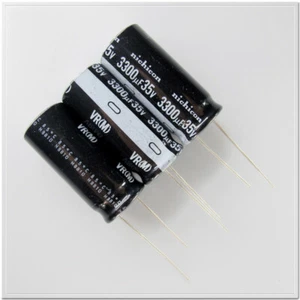 2Pcs nichicon VR series 3300uF/35V hifi audio electrolytic capacitor 16X36mm 85℃ - Picture 1 of 2