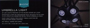 Home 24 LED Umbrella Light Tons of hours of Light Great for Patio Table NIB - Picture 1 of 1