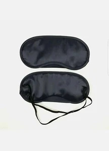 25x Schwarz Reise Schlafruhe Entspannen Augenmaske Masken Augenmaske Augenbinde Aufnäher - Bild 1 von 2