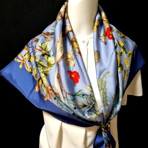 RARE VINTAGE HERMES Silk Scarf "Au Coeur des Bois" Carre 90 by Zoe Pauwels - Picture 1 of 15