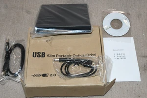 USB Slim Portable Optical Drive CD/DVD - Afbeelding 1 van 2